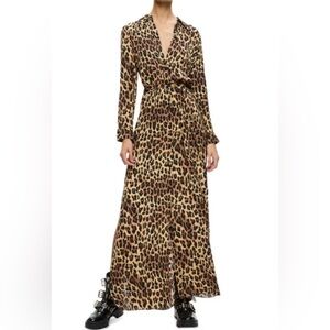 Alice & Olivia Leopard Print Wrap Dress
